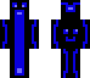 blue robot shouter