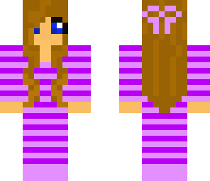pink and purple pajama party girl