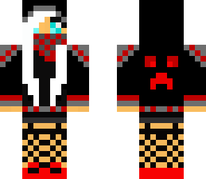 red and black assasin girl