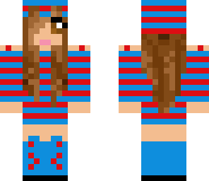 that girl blue and red