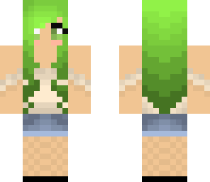 green hair girl