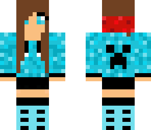 girl  creeper blue