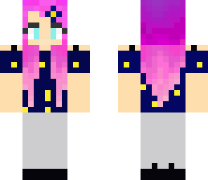 blue flower girl