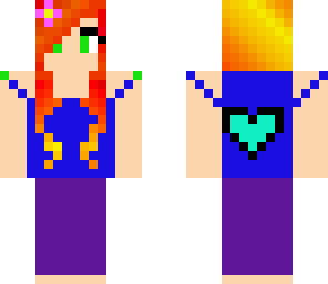 fire girls hair looks so hot she needed a tang top