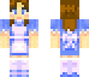 alice with brown hair