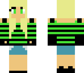 neon green girl