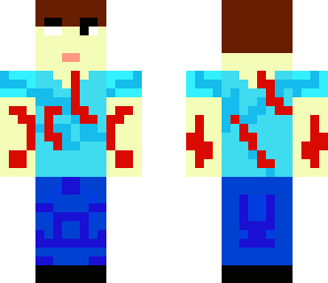 half herobrine falf  player