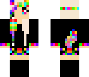 rainbow wolf girl