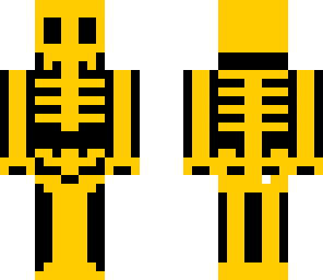yellow neon skelleton