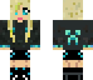 cute creeper girl blue