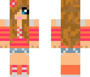 orange and pink