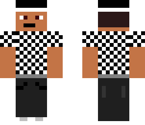 popman9000 with a black and white shirt