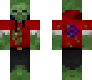 zombie teenager in red hoodie