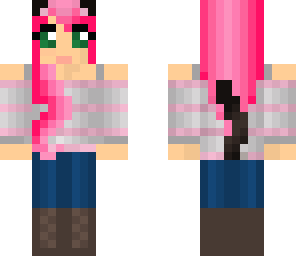 pink cat girl