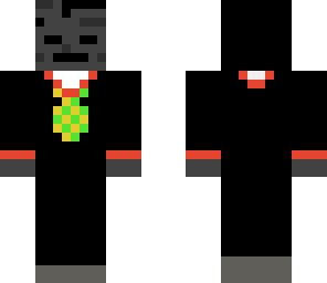 wither skeleton in a tux