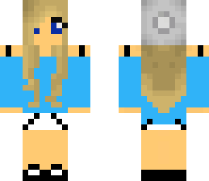 cute blue girl