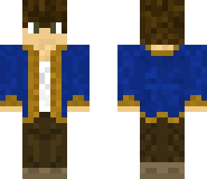 blue trench coat