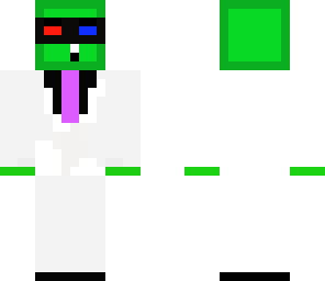 white tux slime 3d glasses
