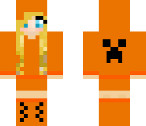 orange hoodie girl