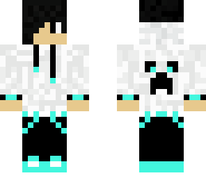 black aqua hoodie boy