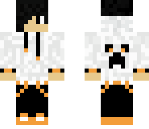 black orange hoodie boy