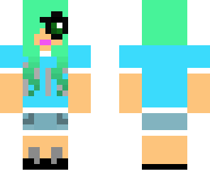 blue-tee girl