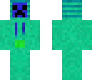 blue creeper in a sweater