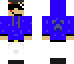 blue creeper hoodie