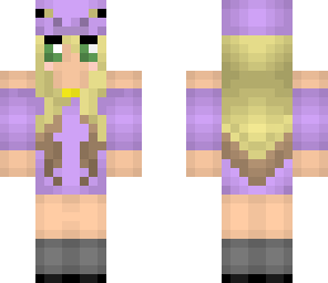 purple pig girl