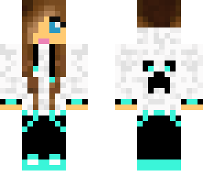 brunette aqua hoodie girl