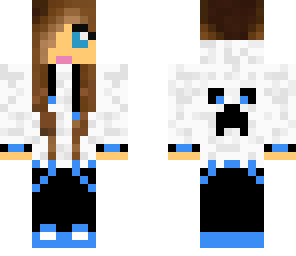 brunette blue hoodie girl