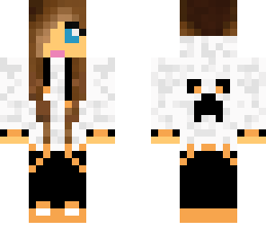 brunette orange hoodie girl