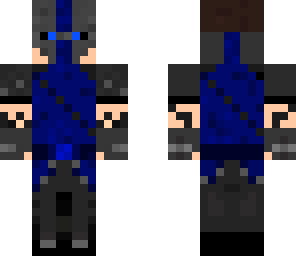 blue hollow fighter with hoodie