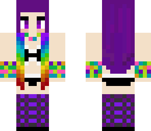 raver chick with headphones