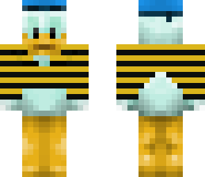 donald duck in a bee siut