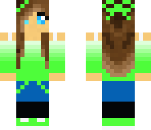 teenager girl green