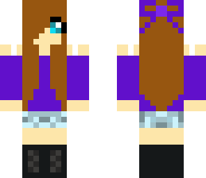 purple bow girl