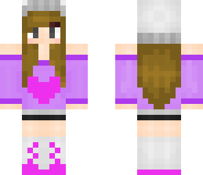 pink and purple cute girl