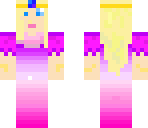 pink princess with purple