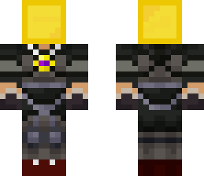 sky with a gold block head