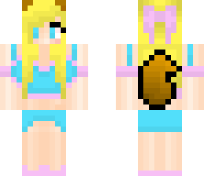 blue and pink wolf girl for mcwolves4ever 