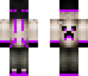 enderman hoodie purple