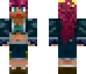 pink-haired casual girl