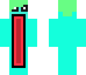 screaming neon dude