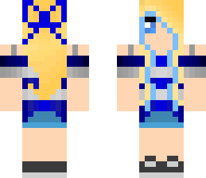 girl with blue highlights