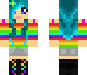 rainbow girl