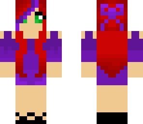 purple dress girl