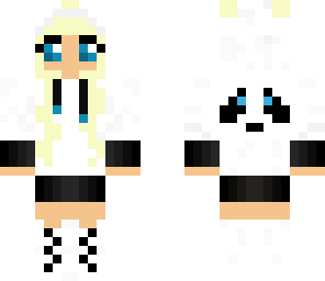 panda girl blonde