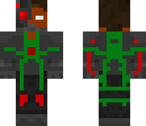 gree and red ciborg