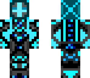 blue cyborg